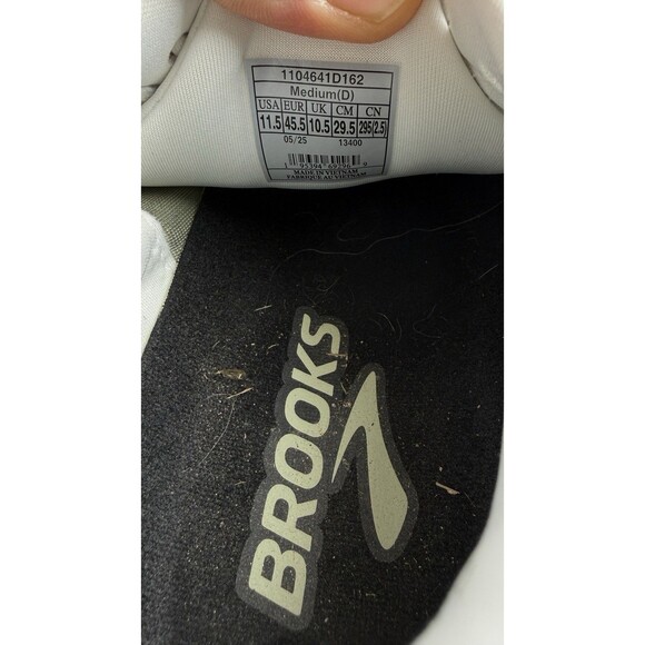 Brooks Shoes Men Size 11.5 White Ghost Max 3 Lace Up Running Sneakers #38